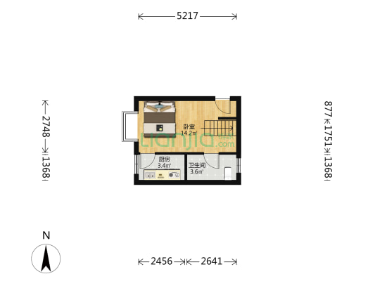 周门一巷 1室0厅1卫 25平方
