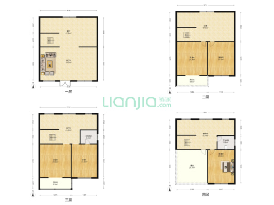 贸昌路18号 4室3厅2卫 255平方
