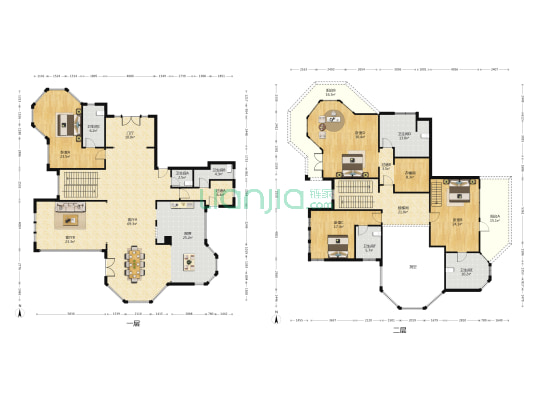 阳光乾城苑(别墅) 4室2厅6卫 416平方
