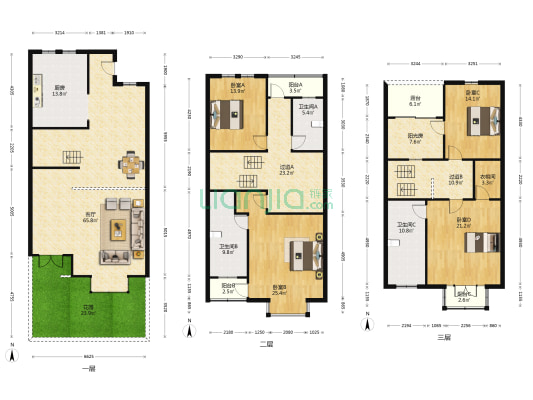 尚湖山庄 4室1厅3卫 342平方