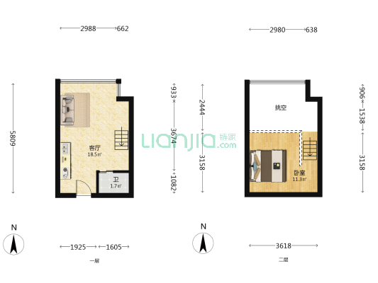 中国铁建洋湖壹品 1室1厅1卫 33平方