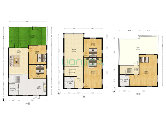 永厚上堡新村 5室2厅3卫 246平方