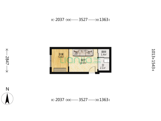 多宝华厦 1室1厅1卫 69平方