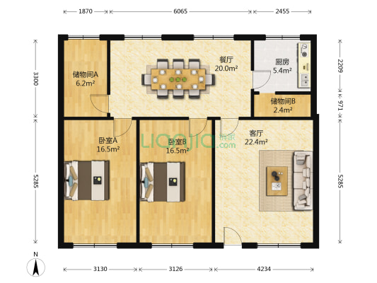 长清县农机局宿舍楼 2室2厅0卫 110平方