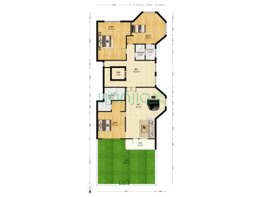 海昌渔人码头 3室2厅3卫 667平方