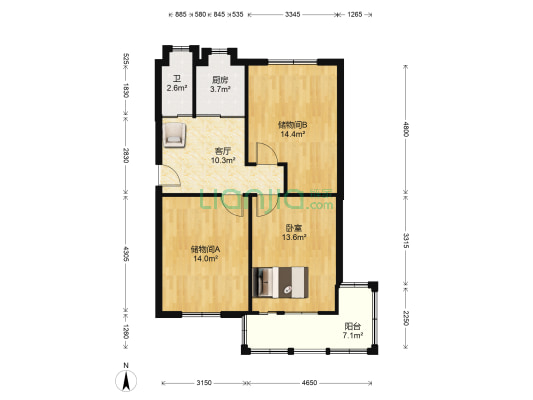 水文苑小区 1室1厅1卫 81平方