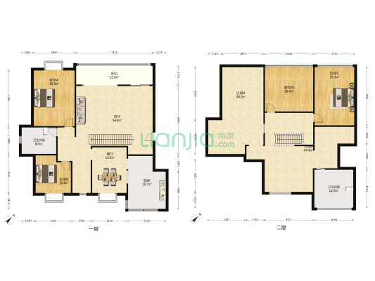 翡翠湾 3室2厅2卫 251平方