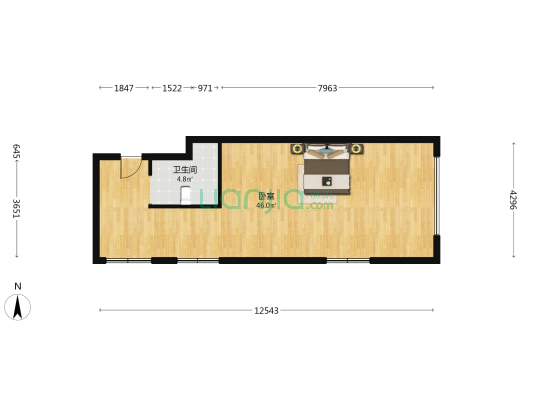 协和广场 1室0厅1卫 108平方