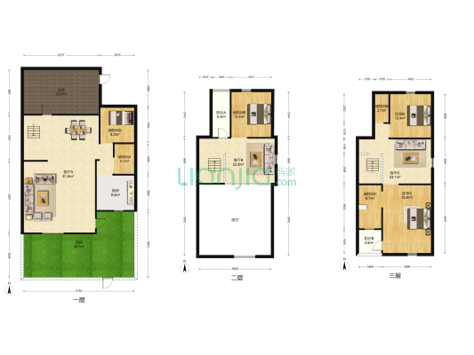 云岭天骄 2室3厅0卫 233平方