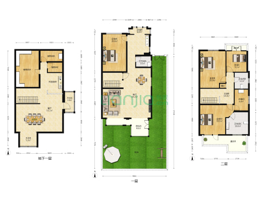 西山美墅馆E区 4室2厅3卫 297平方