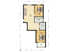 云景城 2室2厅 南-涿州云景城户型图