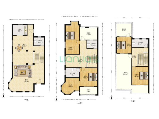 银河湾 5室2厅4卫 278平方