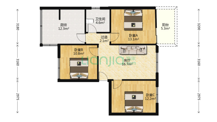 白河巷46号二手房实景图
