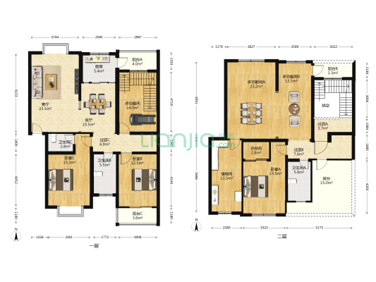 西湖新天地 6室2厅3卫 126平方