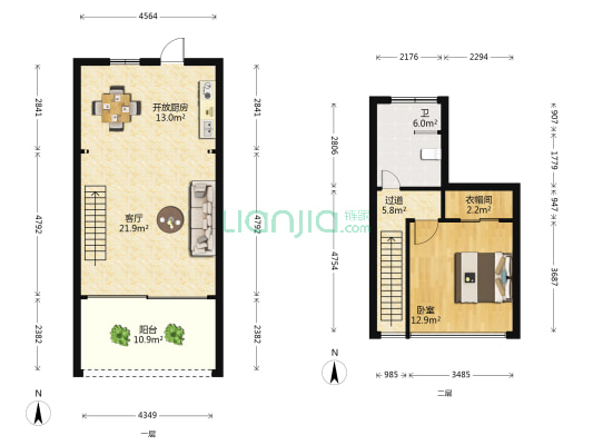 海口天鹅湖高尔夫温泉社区 1室1厅1卫 70平方