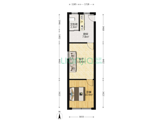 靖宇东路25弄 1室1厅1卫 42平方