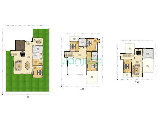 龙顺御墅 5室3厅4卫 370平方