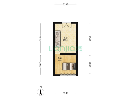 华严路 1室1厅0卫 32平方