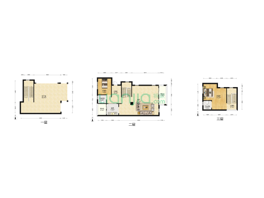 白晶谷19组团 2室1厅2卫 131平方