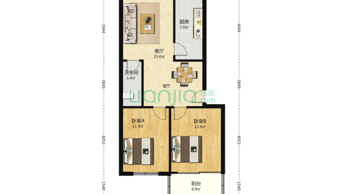 输变电厂宿舍二手房实景图