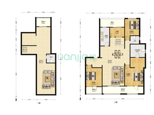 升龙公园道檀园 4室2厅3卫 235平方