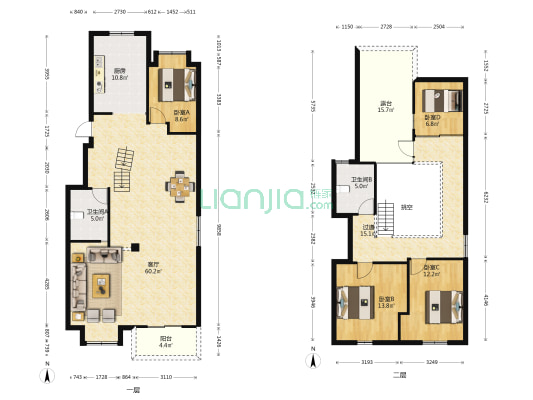 五凤兰庭三期 4室1厅2卫 160平方