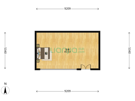 万达广场 1室0厅0卫 61平方
