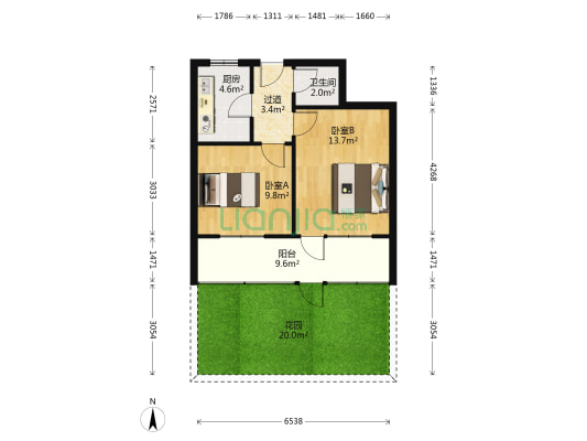 山东省新华书店宿舍 2室0厅1卫 49平方