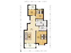 央企品质  南北通透三居  位置优越-涿州华融现代城户型图