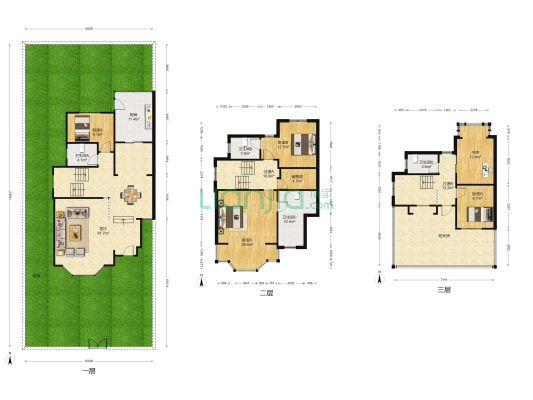 月亮河碧园(别墅) 5室1厅4卫 208平方