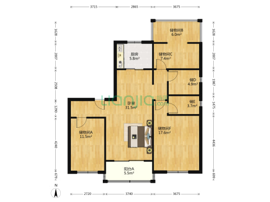 碧桂园天琴湾 1室0厅0卫 118平方