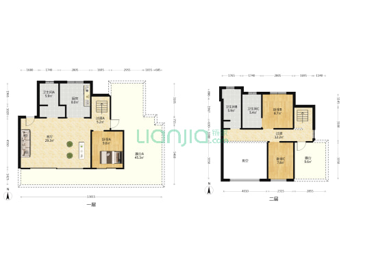蓝光新城碧桂园古滇水云城 3室1厅3卫 134平方