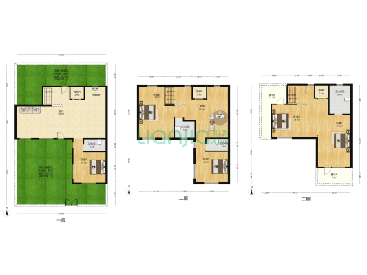 国信山水间 6室1厅4卫 414平方