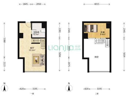 FCC中央城 1室1厅1卫 42平方