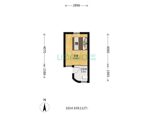 东旺胡同 1室0厅1卫 15平方