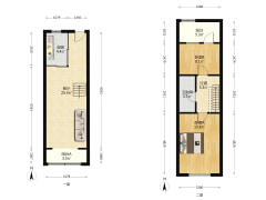 牛津花园loft   带装修   采光好   随时看房-涿州鹏渤印象城牛津花园户型图