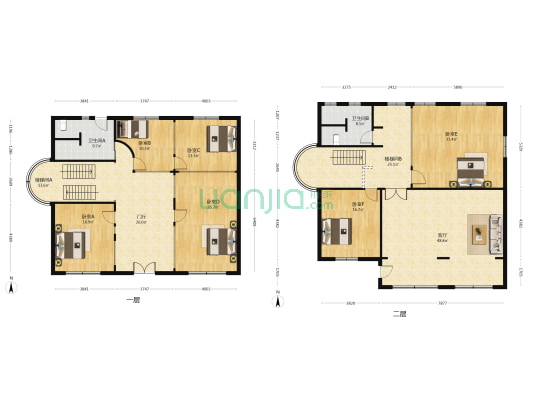 上海西路 6室1厅2卫 263平方
