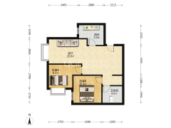 理想城 精装西南两居 高楼层采光好 拎包住-涿州北京理想城户型图