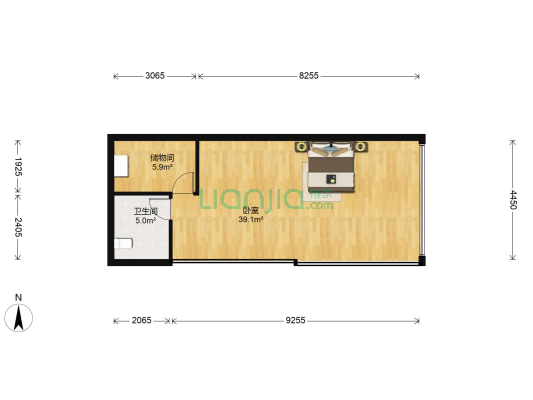 世茂锦绣长江二期 1室0厅1卫 71平方