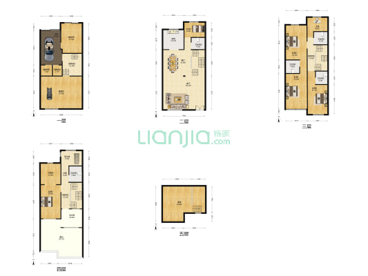 东郡园北区 6室2厅5卫 259平方