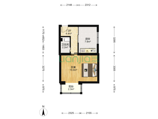 垡头西里 1室0厅1卫 42平方
