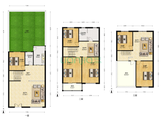 佳泽苑 6室4厅2卫 258平方