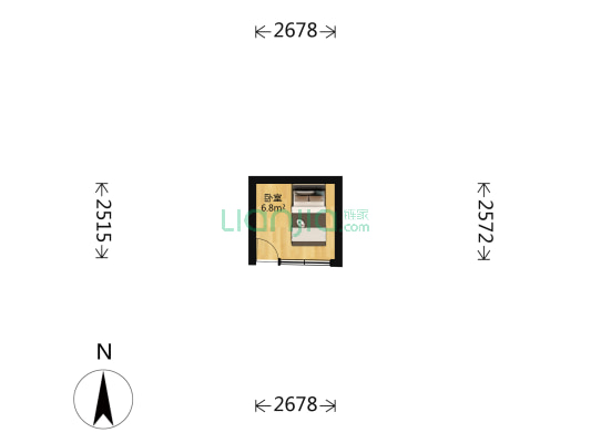 前门西河沿街 1室0厅0卫 12平方