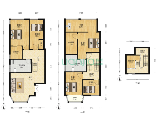 金桥半山花园 6室1厅2卫 229平方