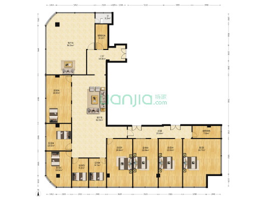 临华大厦2号楼 9室2厅1卫 591平方