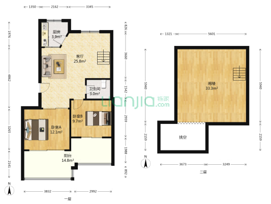 锦泉源B4区 2室1厅1卫 70平方
