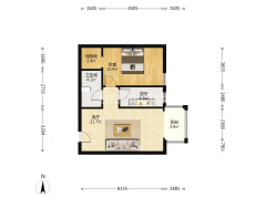 房本满二税费低，中间楼层，采光好，无遮挡视野宽阔-涿州汇元新天地户型图