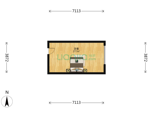 五峰国际 1室0厅0卫 44平方