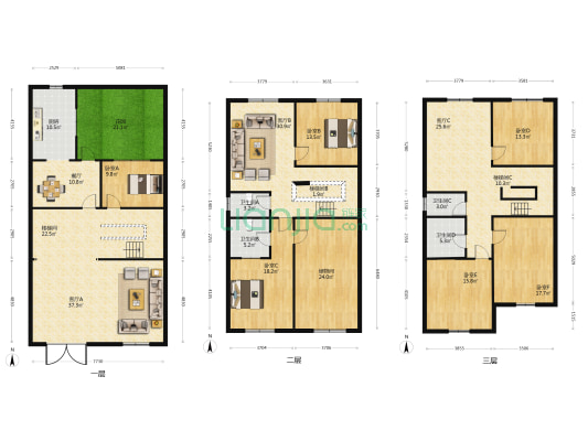 新潭南路 6室4厅4卫 378平方