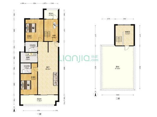 碧桂园颍州府 3室1厅2卫 147平方